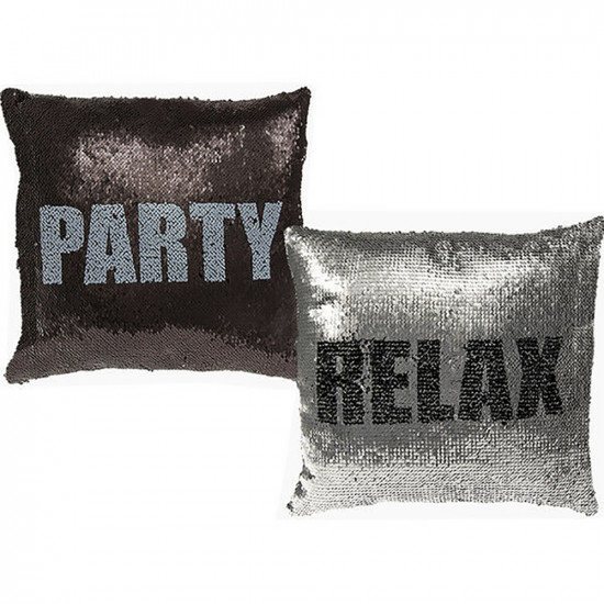 40Cm Magic Pillow Case Reversible Sequin Glitter Sofa Cushion Cover Touch Relax Household, Home Furniture image