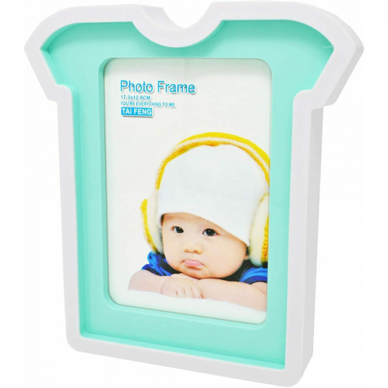 Baby Boy T Shirt Photo Frame Double Sided Gift New Born Keepsake Picture 21Cm Household, Home Furniture image