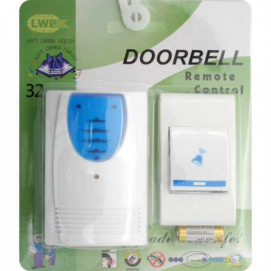 New Wireless Led Doorbell Home Ringer Coordless House Button 32 Musics Chimes image