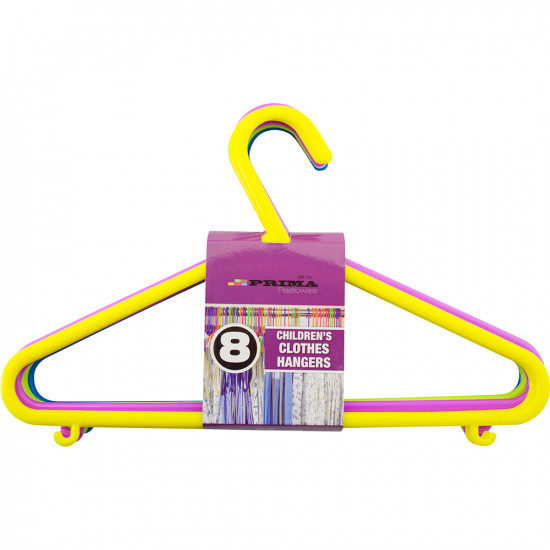 New 80Pc Plastic Kids Clothes Hangers Wardrobe Garment Coat Hanger Rack Household, Hooks & Hangers image