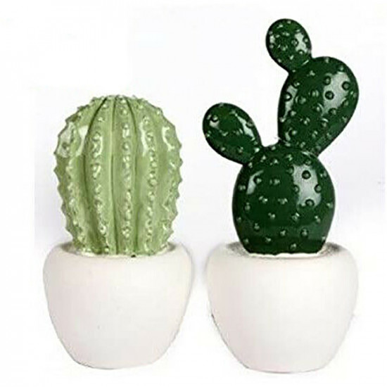 20Cm Cactus Ornament Plant Modern Decorative Item Home Decor Object Mantel Gift Household, Miscellaneous image
