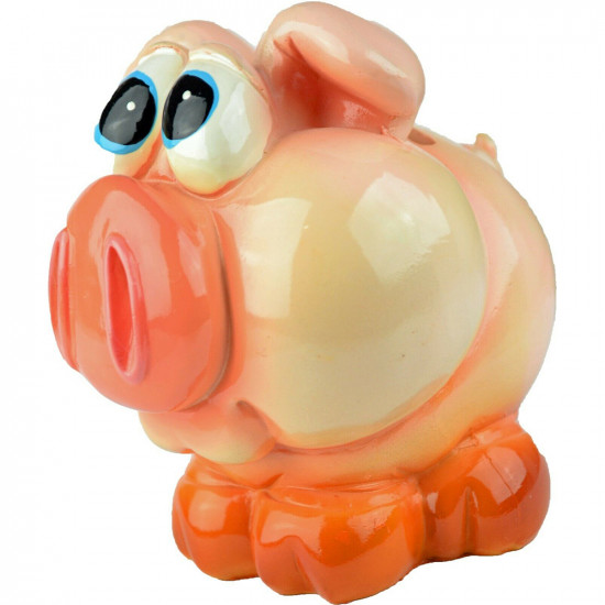 New Ceramic Cute Pig Piggy Bank Fun Novelty Savings Kids Fun Ornamnet Party Gift Household, Miscellaneous image