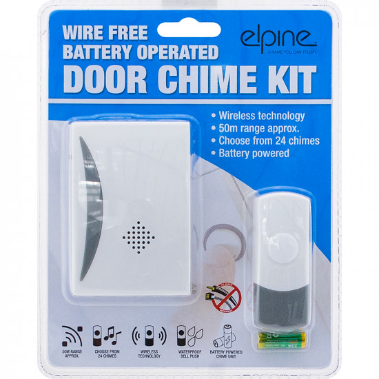 New Cordless 24 Chime Kit Battery Operated Waterproof Doorbell Portable Ring Household, Miscellaneous image