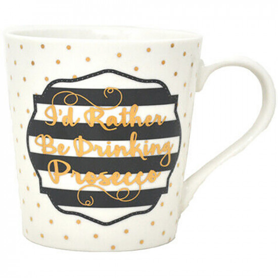 New I'D Rather Be Drinking Prosecco Mug Fun Novelty Xmas Gift Cofffee Tea Office image