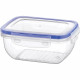 2 X Deep Rectangular Container 400Ml Storage Lock Caps Lid Lunch Box Organiser Household, Storage Containers image
