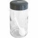 4 X Glass Storage Jar With Spoon Kitchen Food 500Ml Organiser Lid Container Box image