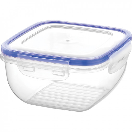 New Deep Square Container 2.4L Storage Lock Caps Lid Food Lunch Box Organiser Household, Storage Containers image