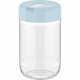 New Set Of 4 Glass Storage Jar Food 0.6L Organiser Lid Container Dispenser Box image