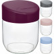 Set Of 4 Glass Storage Jar Kitchen Fresh Food 425Ml Organiser Lid Container Box image