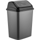 New 16L Plastic Flip Top Waste Bin Swing Lid Garbage Rubbish Kitchen Dustbin image