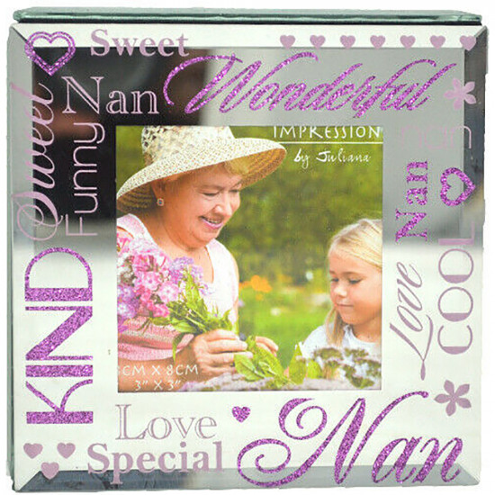 New Wonderful Nan Trinket Box Jewellery Storage Mirror Xmas Gift Organiser Household, Storage image