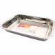Baking Tray Stainless Steel Deep Roasting Oven Pan Grill Bake Cook Dish New Kitchenware, Bakeware image