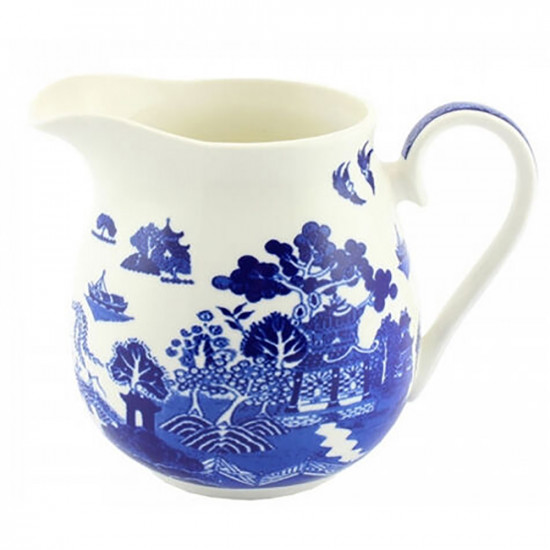 2 X Blue Willow Design Mug Fine Drinks Kitchen Coffee Cup Gift Hot Drinks Tea Kitchenware, Glassware image