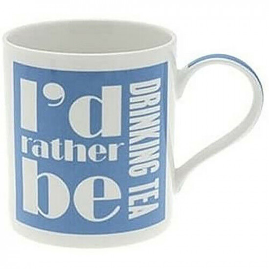 I'D Rather Be Drinking Tea Funny Mug Coffee Cup Tea Mug Gift Novelty Home Office Kitchenware, Glassware image
