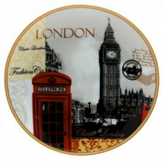 New 4.5" London Fine China Plate Kitchen Food Tableware Xmas Gift Souvenir New