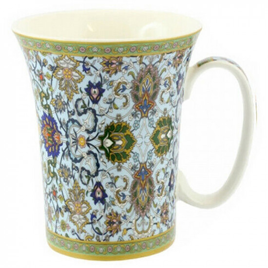 New Blue Mosaic Fine China Mug Coffee Tea Drink Kitchen Home Office Xmas Gift Kitchenware, Glassware image