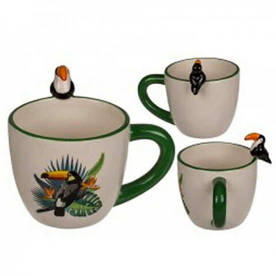 New Ceramic Tucan Mug Coffee Tea Drinks Drinking Kitchen Home Office Xmas Gift image