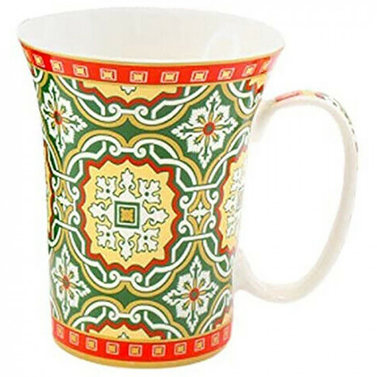 New Green Fine China Mug Coffee Tea Kitchen Drinking Drink Home Office Xmas Gift image