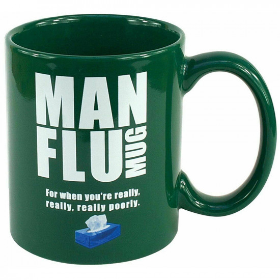 New Man Flu Mug With Tissues Fun Novelty Coffee Tea Hot Drinks Home Office Gift Kitchenware, Glassware image