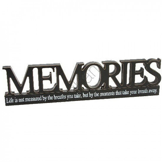 New Memories Mdf Plaque Sign Gift Set Mantle Wooden Stand Home Decor Xmas Gift image