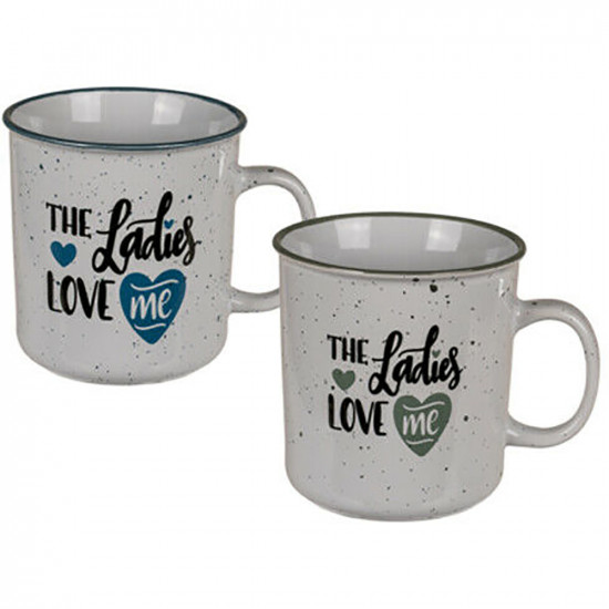 New The Ladies Love Me Coffee Tea Hot Drinks Mug Cup Kitchen China Xmas Gift image