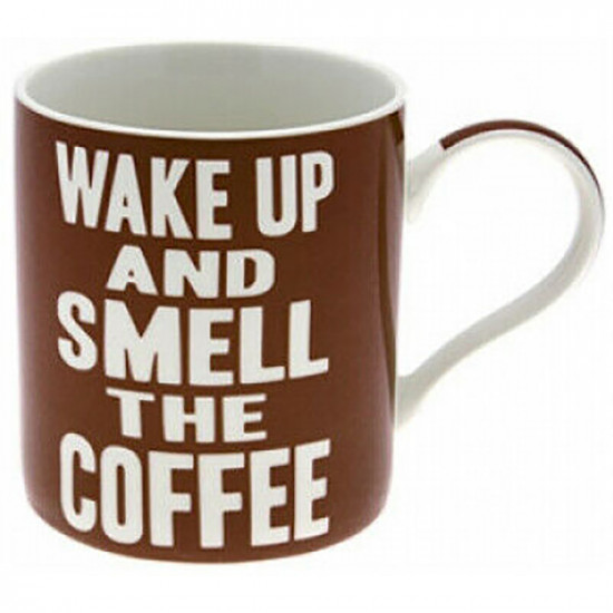 Wake Up And Smell The Coffee Mug Novelty Coffee Tea Hot Drinks Office Gift Cup Kitchenware, Glassware image