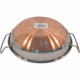 4Pc 17Cm Balti Dish Karahi Metal Curry Serving Stainless Steel Copper Base New Kitchenware, Stainless Steel image