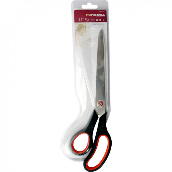 Household Scissors Ergonomic Craft Kitchen Stainless Steel New Rubber Handle image