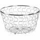 3 X 26Cm Chrome Metal Fruit Basket Holder Kitchen Storage Table Vegetable Bowl Kitchenware, Tableware image
