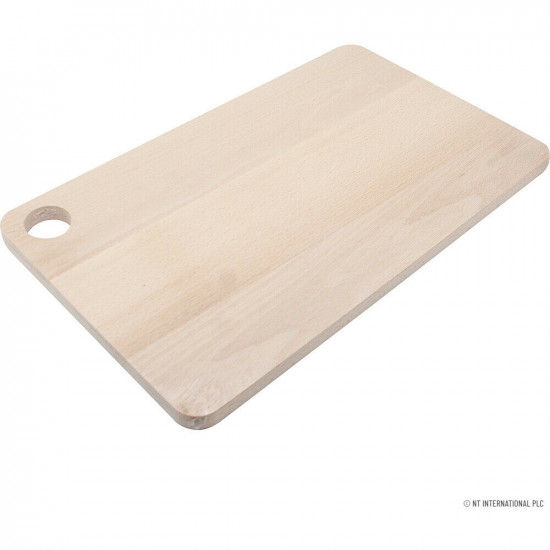 Large Rectangular Wooden Chopping Board Kitchen Cutting Vegetables Serving Tray image