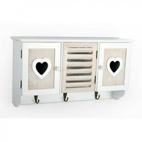 New Heart Wall Unit Home Office Decoration 3 Drawer Hangers Wall Mounted Gift image