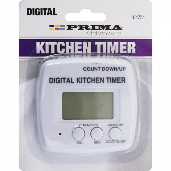 Digital Kitchen Timer Memory Cooking Stopwatch Lcd Alarm Chef Egg Beep Count New image