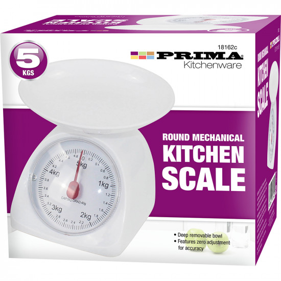 New 5Kg Kitchen Scale Weighing Cooking Food Weight Round Mechanical Traditional Kitchenware, Tools & Gadgets image