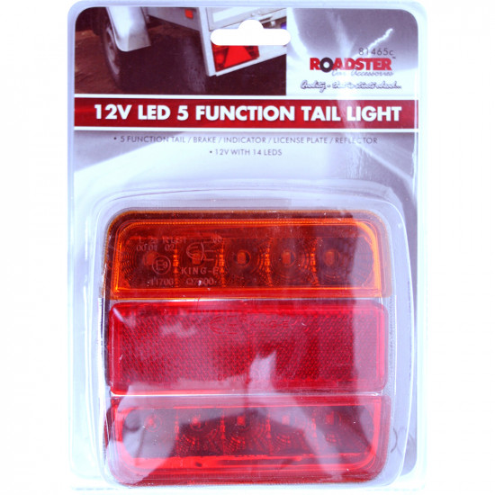 New Led Square Rear Lamp Caravan Trailer 12V Led Function Tail Light Car Red Kitchenware, Tools & Gadgets image