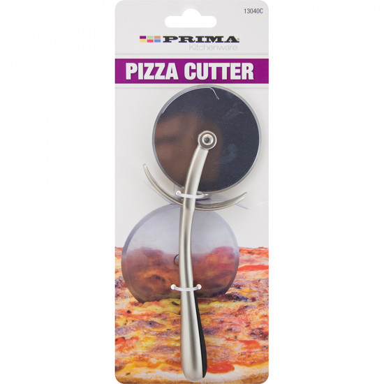 New Professional Pizza Cutter Tool Blade Handle Grip Round Wheel Slicer Utensil image