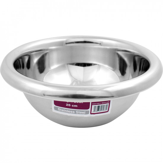 Set Of 2 25Cm Stainless Steel Deep Mixing Salad Bowls Target Bowl - 25X9.7Cm Kitchenware, Tools & Gadgets image