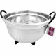Stainless Steel Colander With Silicone Handle & Feet Deep Spaghetti image