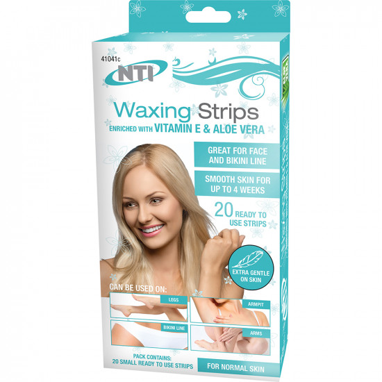 80Pc New Waxing Strips Beauty Vitamin E & Aloe Vera Girls Quick & Easy Gift Skin Seasonal image