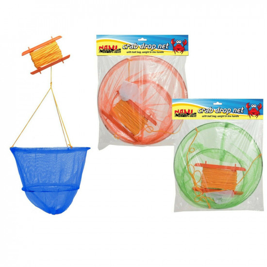 New Crab Drop Net With Bait Bag Outdoor Kids Family Fun Game Activity Xmas Gift Seasonal, Garden & Outdoor image