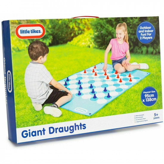 New Giant Draughts Outdoor Garden Games Kids Family Fun Activity Toys Children image