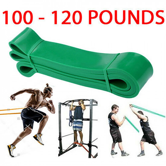 4.4Cm Resistance Exercise Heavy Duty Bands Tube Home Gym Fitness Natural Latex image
