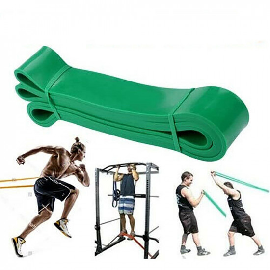 4.5Cm Resistance Exercise Heavy Duty Bands Tube Home Gym Fitness Natural Latex image