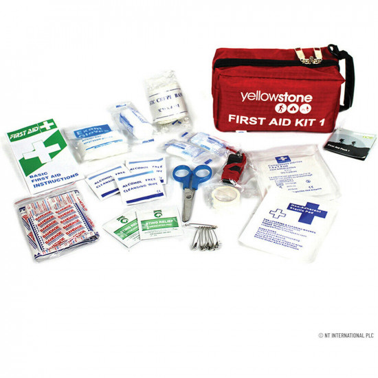 New First Aid Kit 1 Bag Safety Bag Medical Emergency Plasters Bandages Travel Seasonal, Health Care image