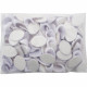 Set Of 100 Self Adhesive Hooks Large Oval White Wall Door Peg Sticky Organiser image
