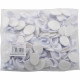 Set Of 100 Self Adhesive Hooks Small Oval White Wall Door Peg Sticky Organiser image
