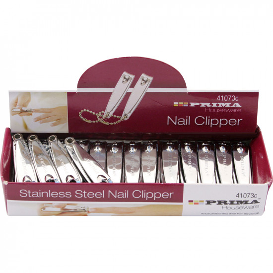 24 X Prima High Quality Stainless Steel Nail Clipper Cutter Toe Trimmer Clippers image