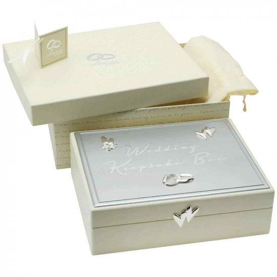 New Wedding Storage Keepsake Box Crystal Engagement Anniversary Memories Gift Seasonal image