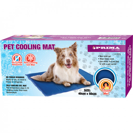 Self Cooling Pet Mat Gel Cool Dog Cat Heat Relief Non-Toxic Summer 40Cm X 50Cm image