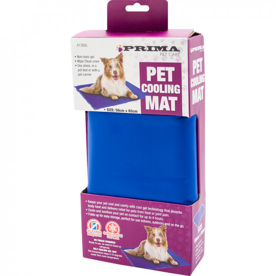 Self Cooling Pet Mat Gel Cool Dog Cat Heat Relief Non-Toxic Summer 50Cm X 65Cm Seasonal, Pet Accessories image