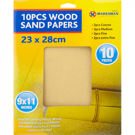 50 X Sandpaper Metal Wood Plastic Grit Grader Course Fine Medium Extra Quality image